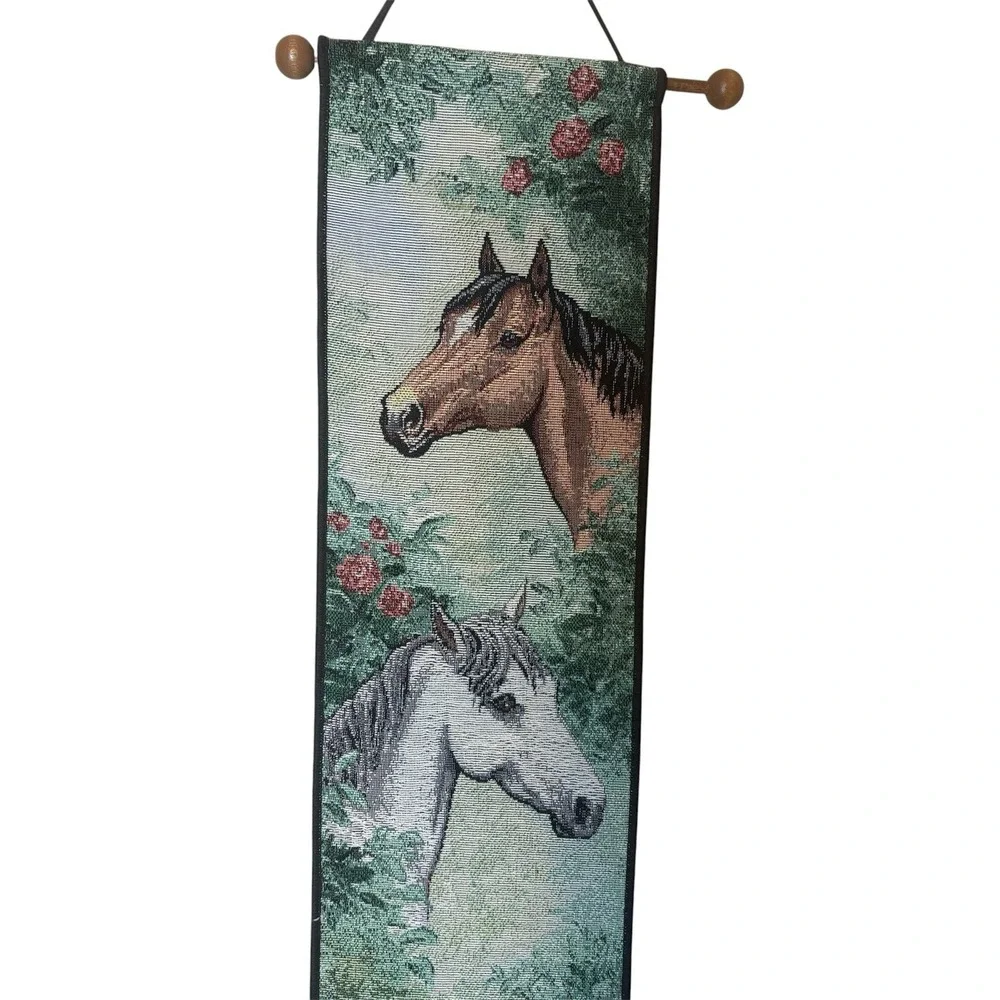 Horse Tapestry Wall Hanging Stables Riding Equine Decor Foal 39